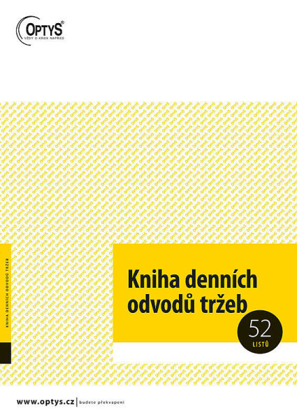 OP 1095 Kniha denních odvodů tržeb A4 52 listů