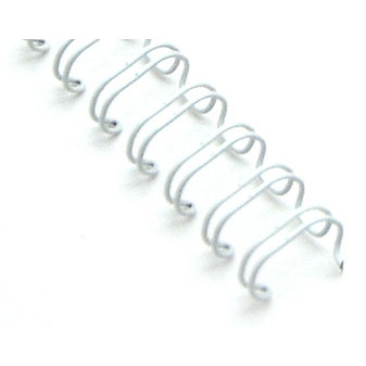 Drátěné hřbety 1/4' - průměr 6,4 mm, 3:1, bílé, 100 ks  609.257