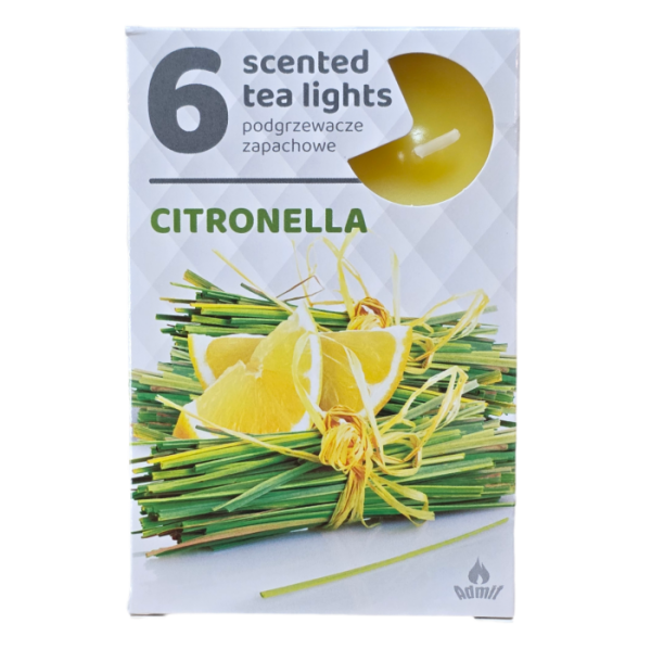 Admit čajové svíčky citronella 6 ks