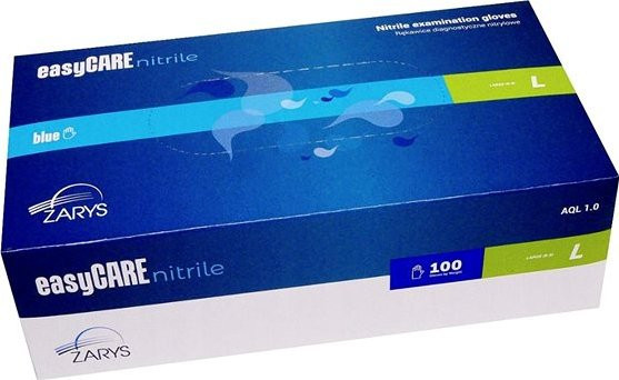 Nitrilové rukavice EASYCARE bez pudru  velikost XL 100 ks