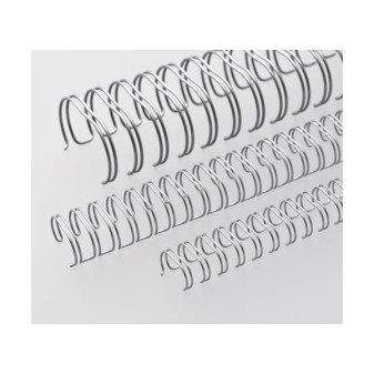 Kovové hřbety Eurosupplies (3/1') 8 mm stříbrné