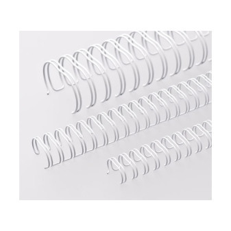 Kovové hřbety Eurosupplies (3/1') 8 mm bílé