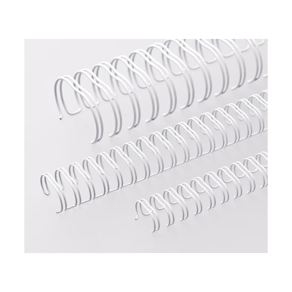 Kovové hřbety Eurosupplies (3/1') 8 mm bílé