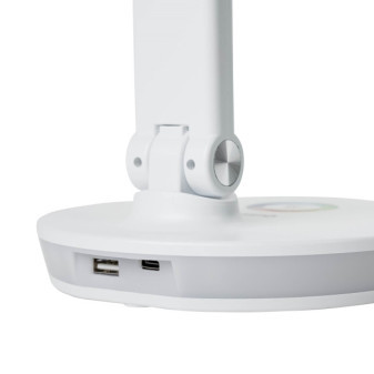Platinet stolní LED lampa 12W stmívatelná, dotykové ovládání, USB port, bílá